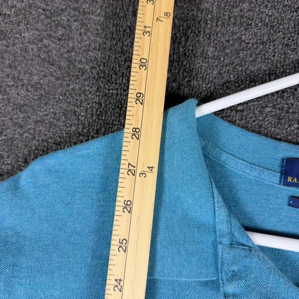 Polo Ralph Lauren Mens XXL Classic Fit Polo Shirt Turquoise Blue Yellow